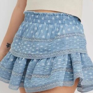 NWT Aerie Rock n ruffle mini skirt